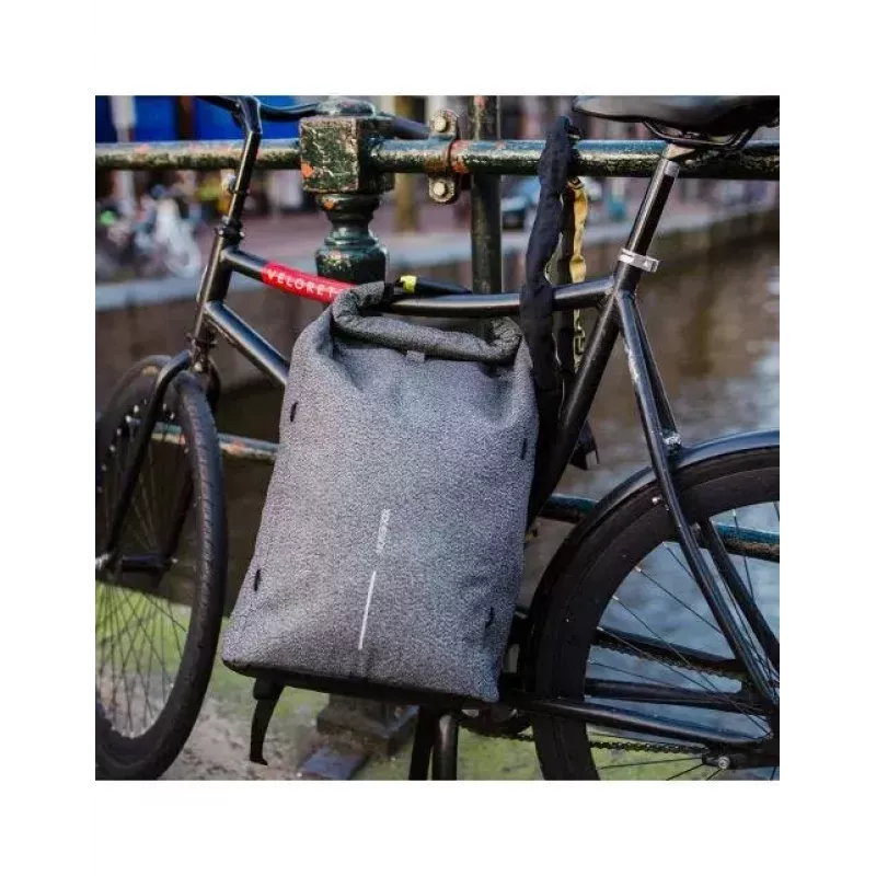 Plecak casual XDDESIGN Urban szary Fabric — 27 l, wodoodporny, komora na laptop 15,6 cala, zamek TSA