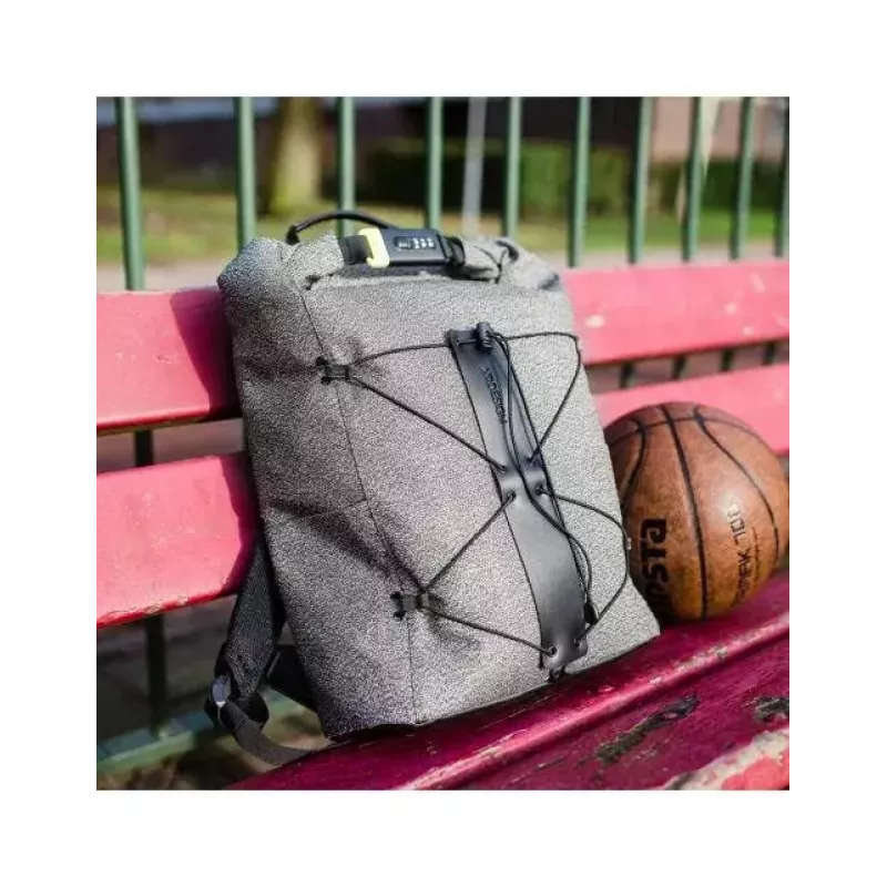 Plecak casual XDDESIGN Urban szary Fabric — 27 l, wodoodporny, komora na laptop 15,6 cala, zamek TSA