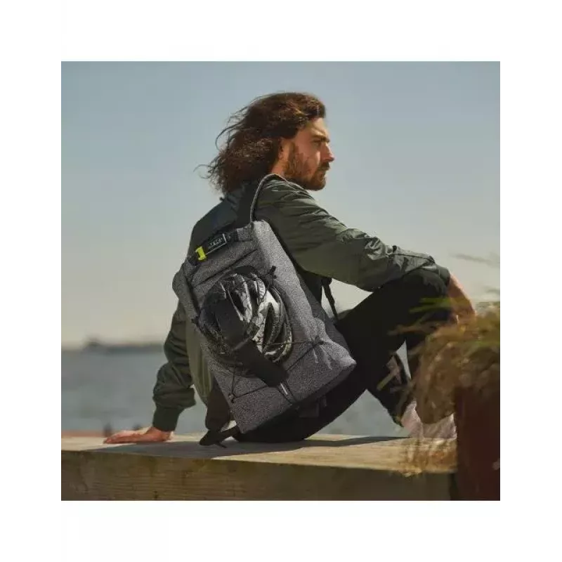 Plecak casual XDDESIGN Urban szary Fabric — 27 l, wodoodporny, komora na laptop 15,6 cala, zamek TSA