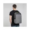 Plecak casual XDDESIGN Urban szary Fabric — 27 l, wodoodporny, komora na laptop 15,6 cala, zamek TSA