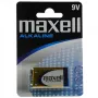 Jednorazowa bateria alkaliczna 9V MAXELL, 1,5 V, pryzmatyczna 9V, 1 szt., blister