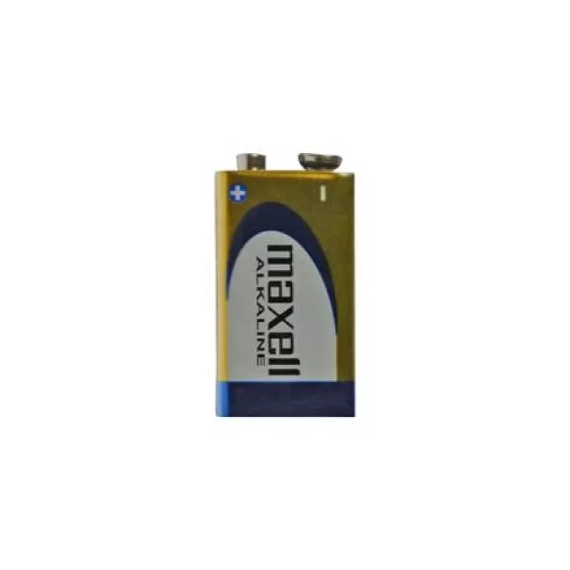 Jednorazowa bateria alkaliczna 9V MAXELL, 1,5 V, pryzmatyczna 9V, 1 szt., blister