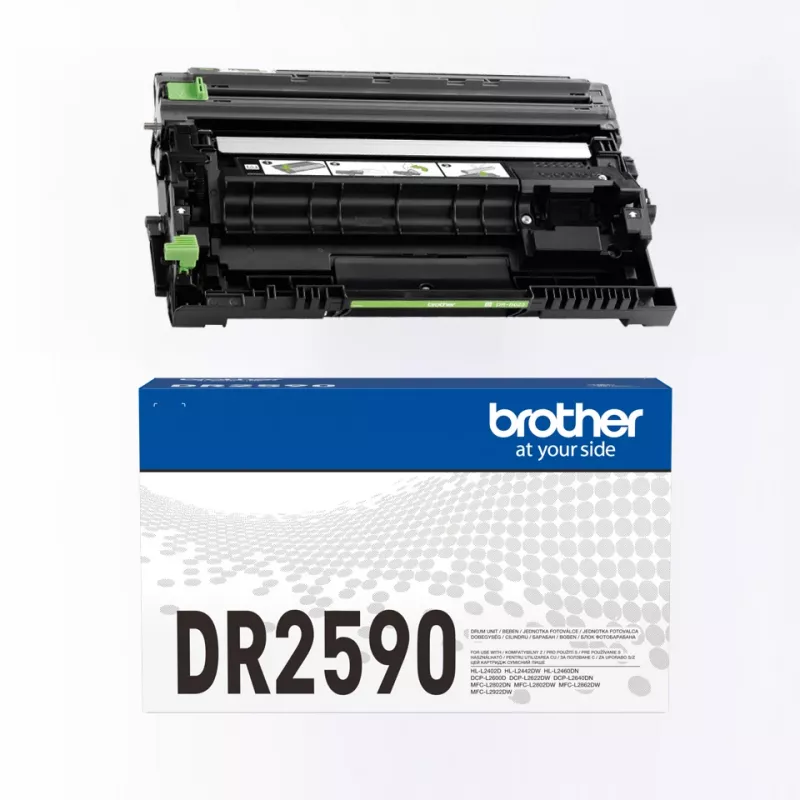 Zespół bębna Brother DR-2590 oryginalny czarny do drukarek laserowych, wydajność 15 000 stron, 1 szt.