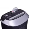 Niszczarka papieru ActiveJet ASH-1201D, cięcie paskowe 5 x 38 mm, wejście 22 cm, pojemność 12 arkuszy, kosz 25 L, P-3, czarna