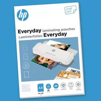 Koszulki do laminatora HP 9153 przezroczyste A4, termiczne, 25 szt., maks. grubość 80 µm