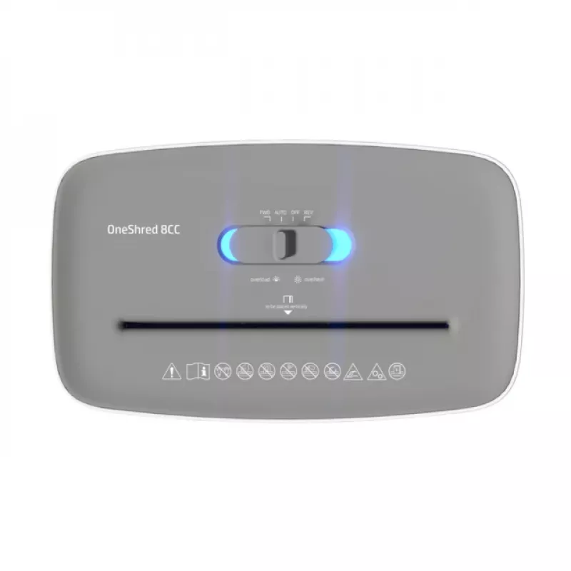 HP OneShred 8CC niszczarka dokumentów Niszczenie ścinkowe 68 dB 22 cm Biały