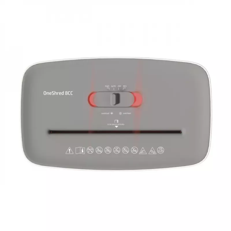 HP OneShred 8CC niszczarka dokumentów Niszczenie ścinkowe 68 dB 22 cm Biały