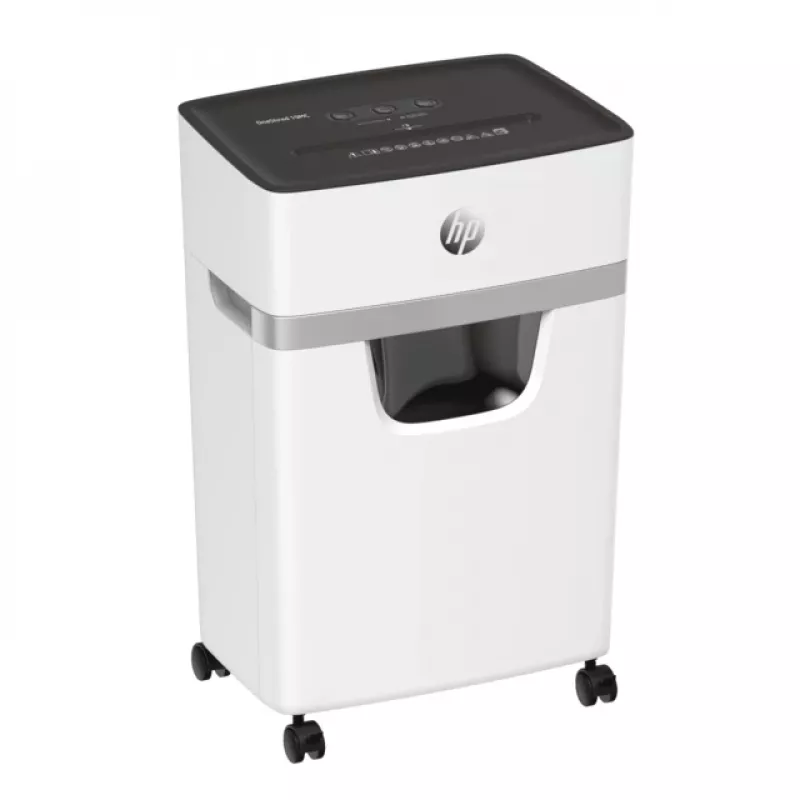 Niszczarka HP OneShred 10MC cięcie mikro 65 dB 22 cm biała