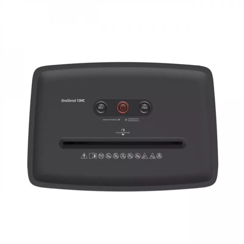 Niszczarka HP OneShred 10MC cięcie mikro 65 dB 22 cm biała