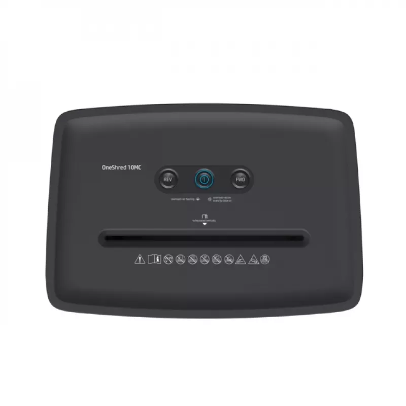 Niszczarka HP OneShred 10MC cięcie mikro 65 dB 22 cm biała