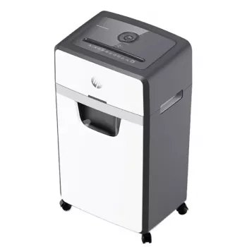 Niszczarka HP OneShred 24CC – cięcie cząsteczkowe 65 dB 22 cm biała, czarna