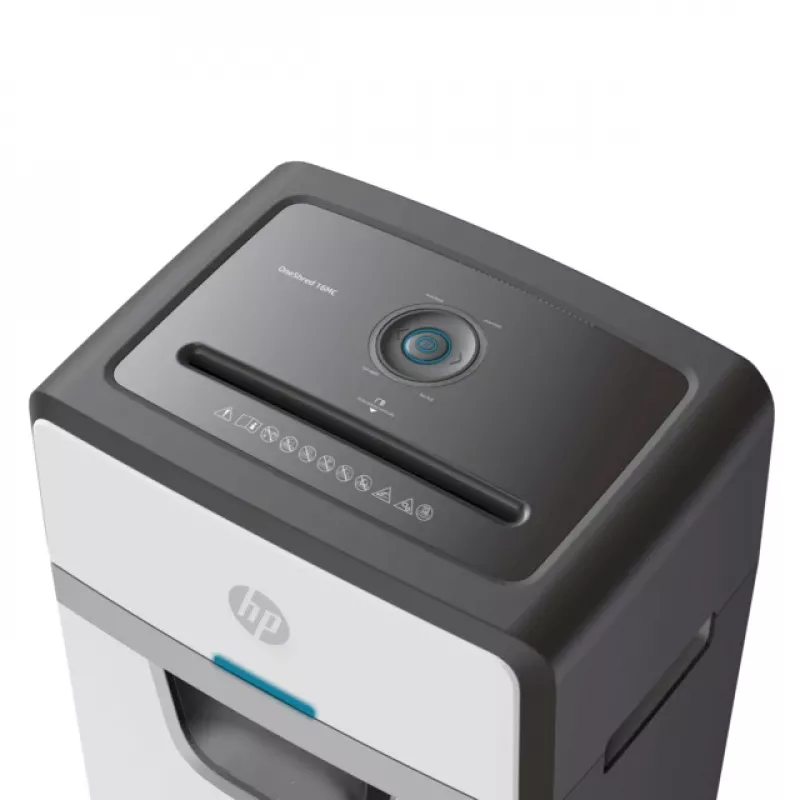 HP 2808 niszczarka do papieru Mikrocięcie 65 dB 22 cm Biały, Czarny