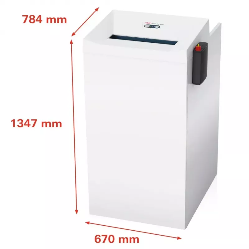 Niszczarka HSM PURE 740, ścinki krzyżowe 4,5 x 30 mm, pojemność 20–22 arkuszy