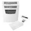 Leitz IQ Home Office Niszczarka do papieru P4, cięcie na cząsteczki, 22 cm, 4 x 28 mm, 23 l, 225 arkuszy, 58 dB