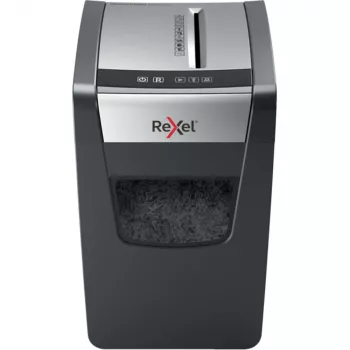 Rexel Momentum X410-SL Slimline Cross Cut Paper Shredder P4, niszczenie w ścinkach, 4 x 28 mm, 23 l, 225 arkuszy, 62 dB, przyciski