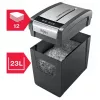 Niszczarka REXEL Momentum X312-SL — cięcie na cząstki 5 x 42 mm, pojemność 12 arkuszy, kosz 23 l, sterowanie przyciskami