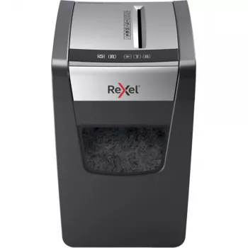 Niszczarka REXEL Momentum X312-SL — cięcie na cząstki 5 x 42 mm, pojemność 12 arkuszy, kosz 23 l, sterowanie przyciskami