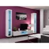 Gablota wisząca Cama Meble VIGO 180 przeszklona 1800×400×300 mm biały/biały połysk