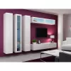Gablota wisząca Cama Meble VIGO 180 przeszklona 1800×400×300 mm biały/biały połysk