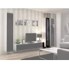 Gablota wisząca cama meble VIGO 180 szklana 1800×400×300 mm biało-czarny połysk