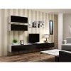 Gablota wystawowa cama meble VIGO 90 — gablota ścienna 90×350×320 mm biały/czarny połysk