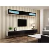 Gablota wystawowa cama meble VIGO 90 — gablota ścienna 90×350×320 mm biały/czarny połysk