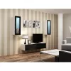 Gablota wystawowa cama meble VIGO 90 — gablota ścienna 90×350×320 mm biały/czarny połysk