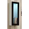 Gablota wystawowa cama meble VIGO 90 — gablota ścienna 90×350×320 mm biały/czarny połysk
