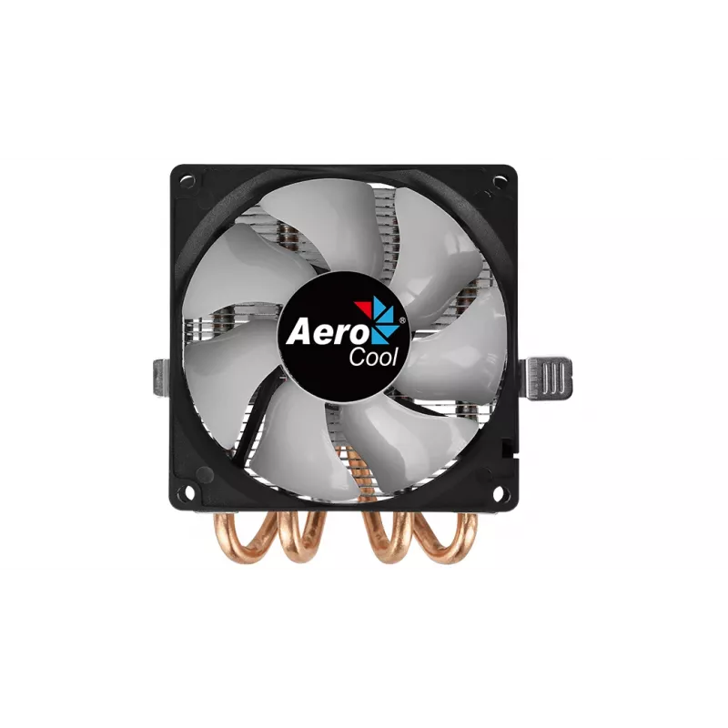 Chłodzenie CPU AEROCOOL Air Frost 4 — 4 rurki cieplne, wentylator 90 mm, TDP 125 W, aluminiowe żeberka, czarny