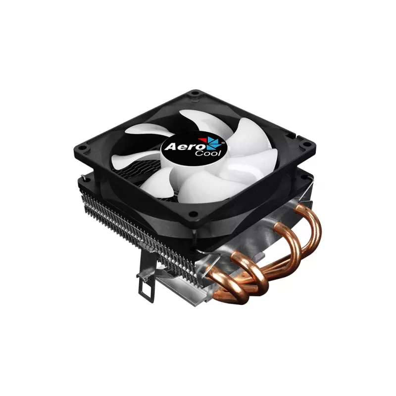 Chłodzenie CPU AEROCOOL Air Frost 4 — 4 rurki cieplne, wentylator 90 mm, TDP 125 W, aluminiowe żeberka, czarny