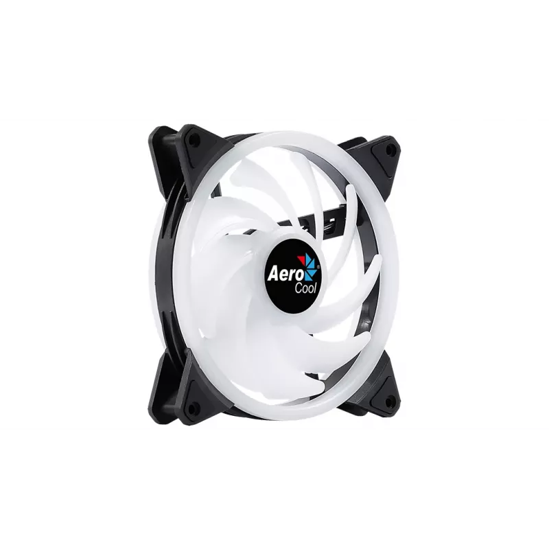 Aerocool DUO14 Wentylator PC 14cm ARGB LED podwójny pierścień antywibracyjny 6 pinów czarny