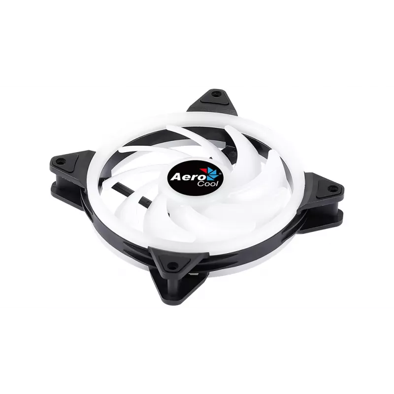 Aerocool DUO14 Wentylator PC 14cm ARGB LED podwójny pierścień antywibracyjny 6 pinów czarny