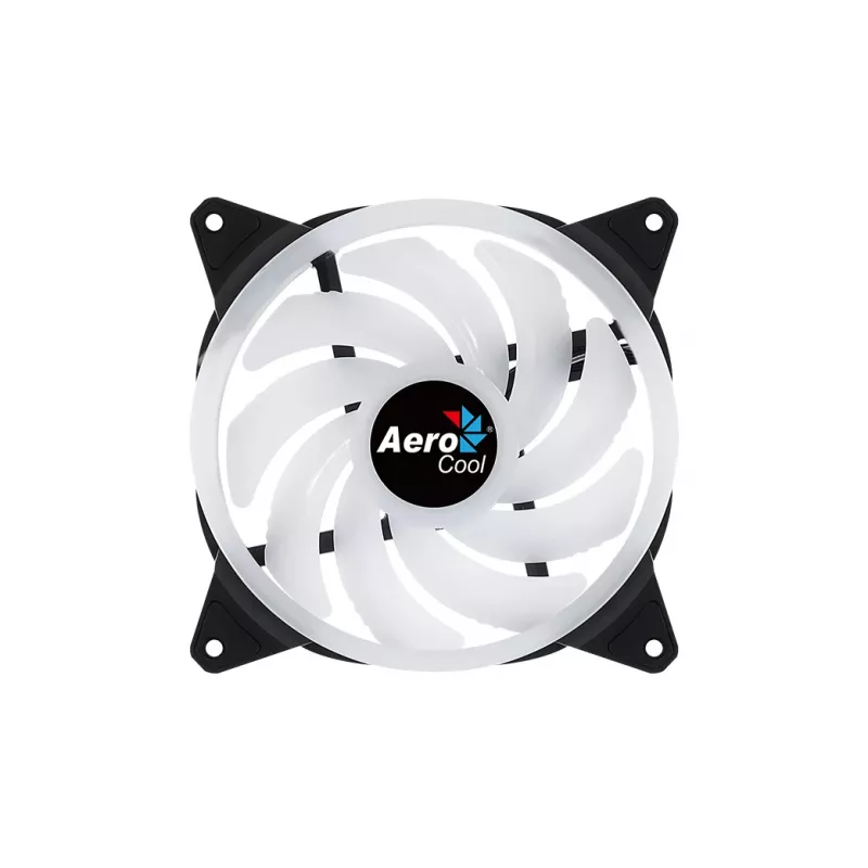 Aerocool DUO14 Wentylator PC 14cm ARGB LED podwójny pierścień antywibracyjny 6 pinów czarny