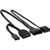 Aerocool DUO14 Wentylator PC 14cm ARGB LED podwójny pierścień antywibracyjny 6 pinów czarny
