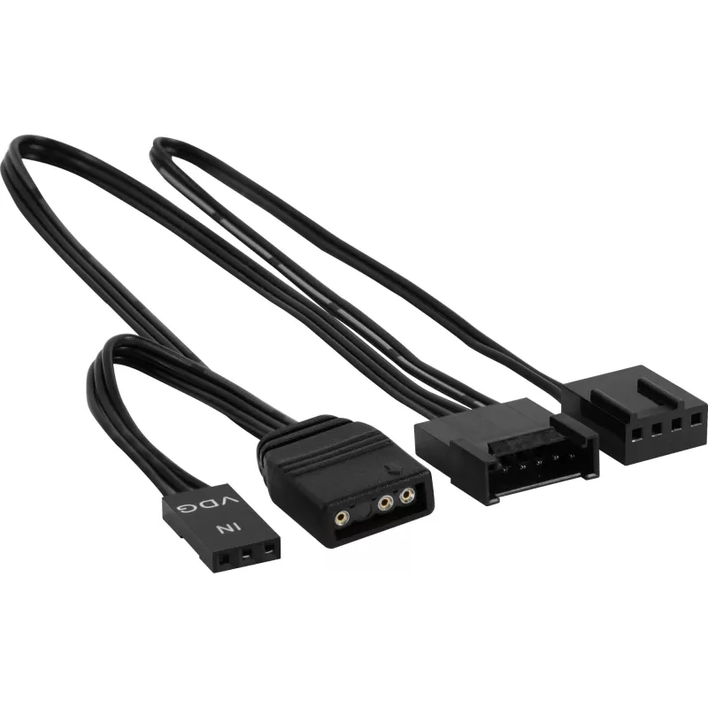 Aerocool DUO14 Wentylator PC 14cm ARGB LED podwójny pierścień antywibracyjny 6 pinów czarny