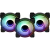 Aerocool MIRAGE12PRO Kit 3x wentylator PC 12cm ARGB 6 pinów Hub Cichy Czarny