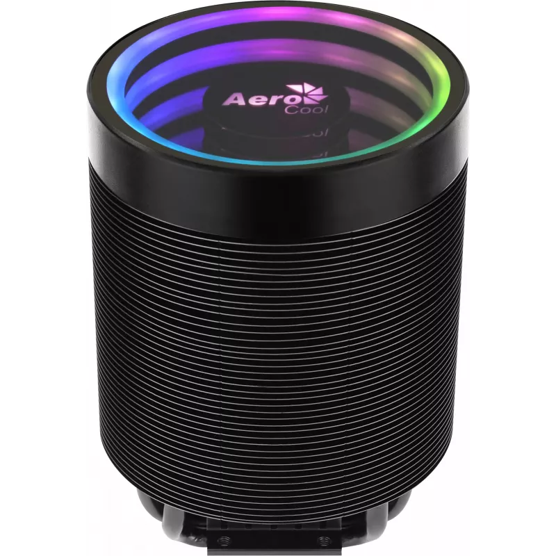 Chłodzenie powietrzne AEROCOOL Mirage 5, 5 rurek cieplnych 6 mm, wentylator 60 mm, TDP 150 W, czarny