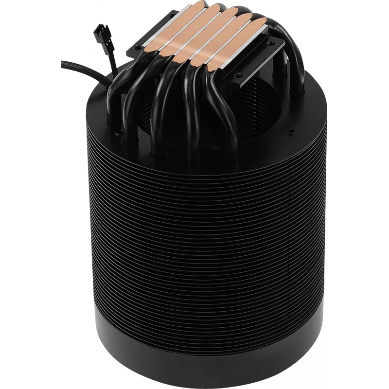 Chłodzenie powietrzne AEROCOOL Mirage 5, 5 rurek cieplnych 6 mm, wentylator 60 mm, TDP 150 W, czarny