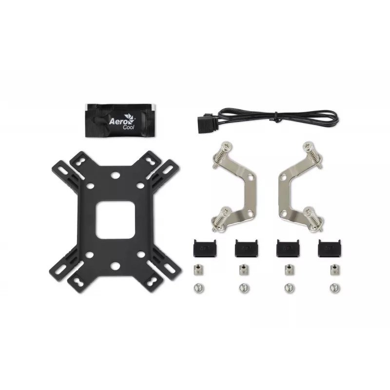 Chłodzenie powietrzne AEROCOOL Mirage 5, 5 rurek cieplnych 6 mm, wentylator 60 mm, TDP 150 W, czarny