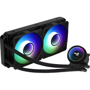 Aerocool MIRAGEL240 CPU Liquid Cooled 2x 12cm ARGB Fan TDP 400W Czarny