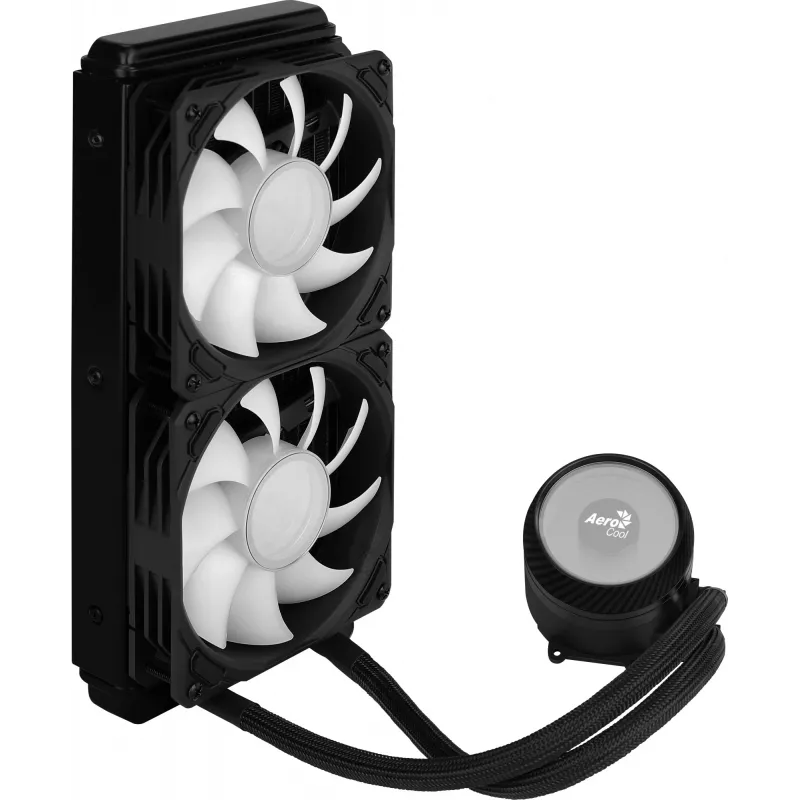 Aerocool MIRAGEL240 CPU Liquid Cooled 2x 12cm ARGB Fan TDP 400W Czarny