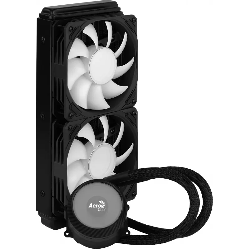 Aerocool MIRAGEL240 CPU Liquid Cooled 2x 12cm ARGB Fan TDP 400W Czarny