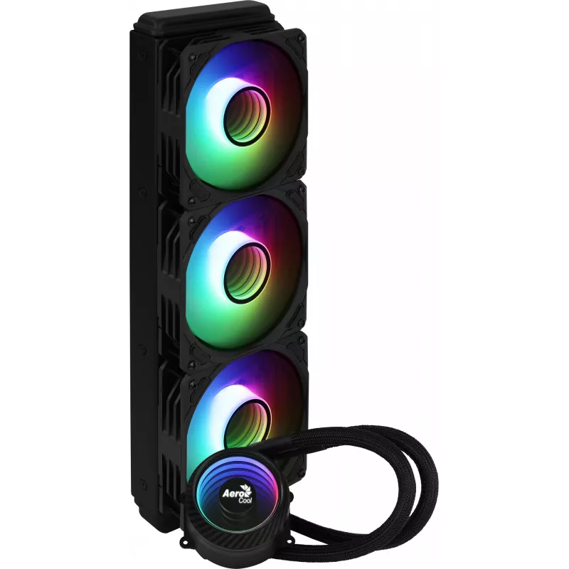 Aerocool MIRAGEL360 chłodzenie cieczą CPU 3x12cm wentylator ARGB TDP 550W czarny