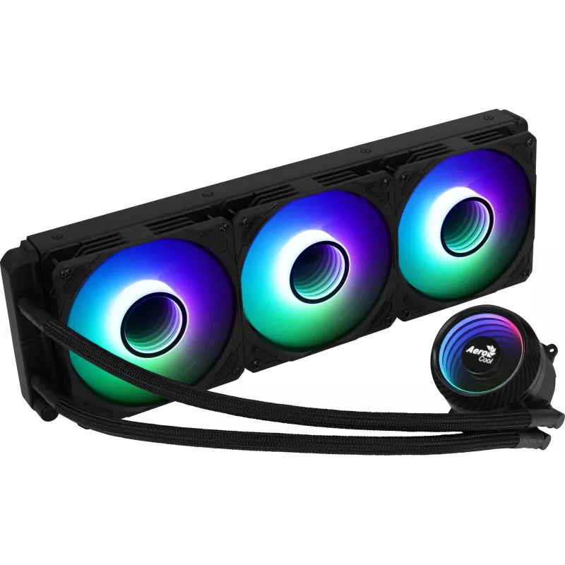 Aerocool MIRAGEL360 chłodzenie cieczą CPU 3x12cm wentylator ARGB TDP 550W czarny