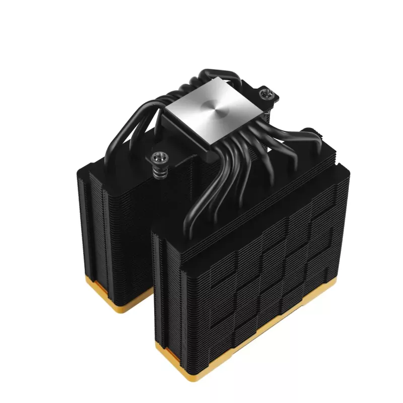 Chłodzenie powietrzne DeepCool AK620 Zero Dark Zoria 12 cm Czarny Żółty