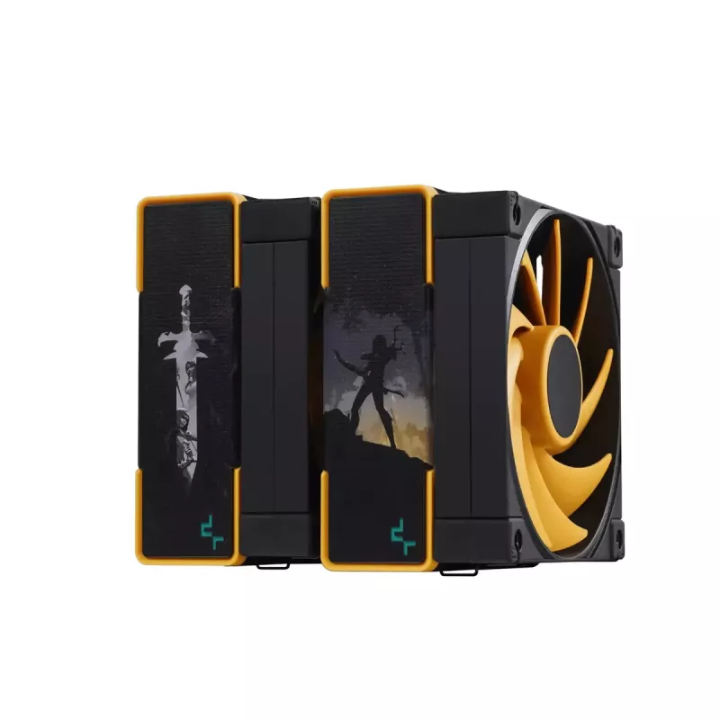 Chłodzenie powietrzne DeepCool AK620 Zero Dark Zoria 12 cm Czarny Żółty