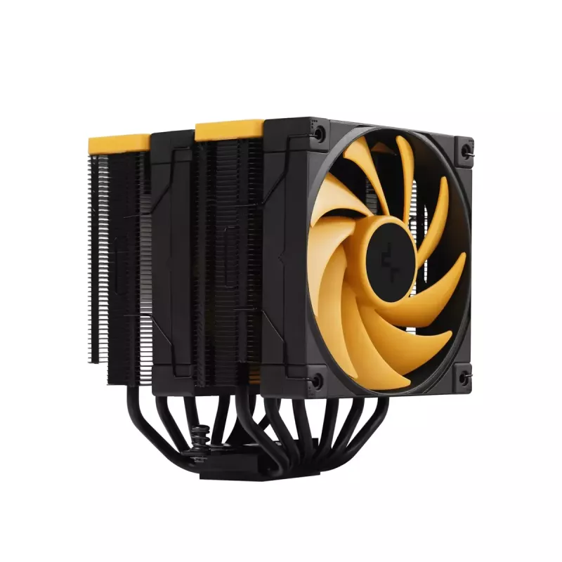 Chłodzenie powietrzne DeepCool AK620 Zero Dark Zoria 12 cm Czarny Żółty