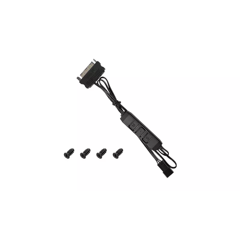 Wentylator obudowy 120 mm DeepCool RF120 — biało-czarny, 120×25 mm, 4-pin PWM, diody LED RGB, łożysko hydrodynamiczne