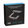 Podstawka chłodząca do laptopa IBOX NC06 do 17,3 cala – aluminiowa, regulowana wysokość, 4 porty USB, ciche wentylatory