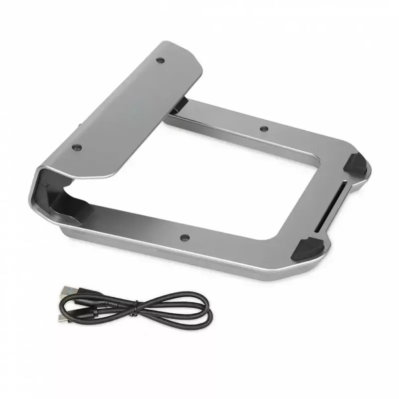 Podstawka chłodząca do laptopa IBOX NC06 do 17,3 cala – aluminiowa, regulowana wysokość, 4 porty USB, ciche wentylatory